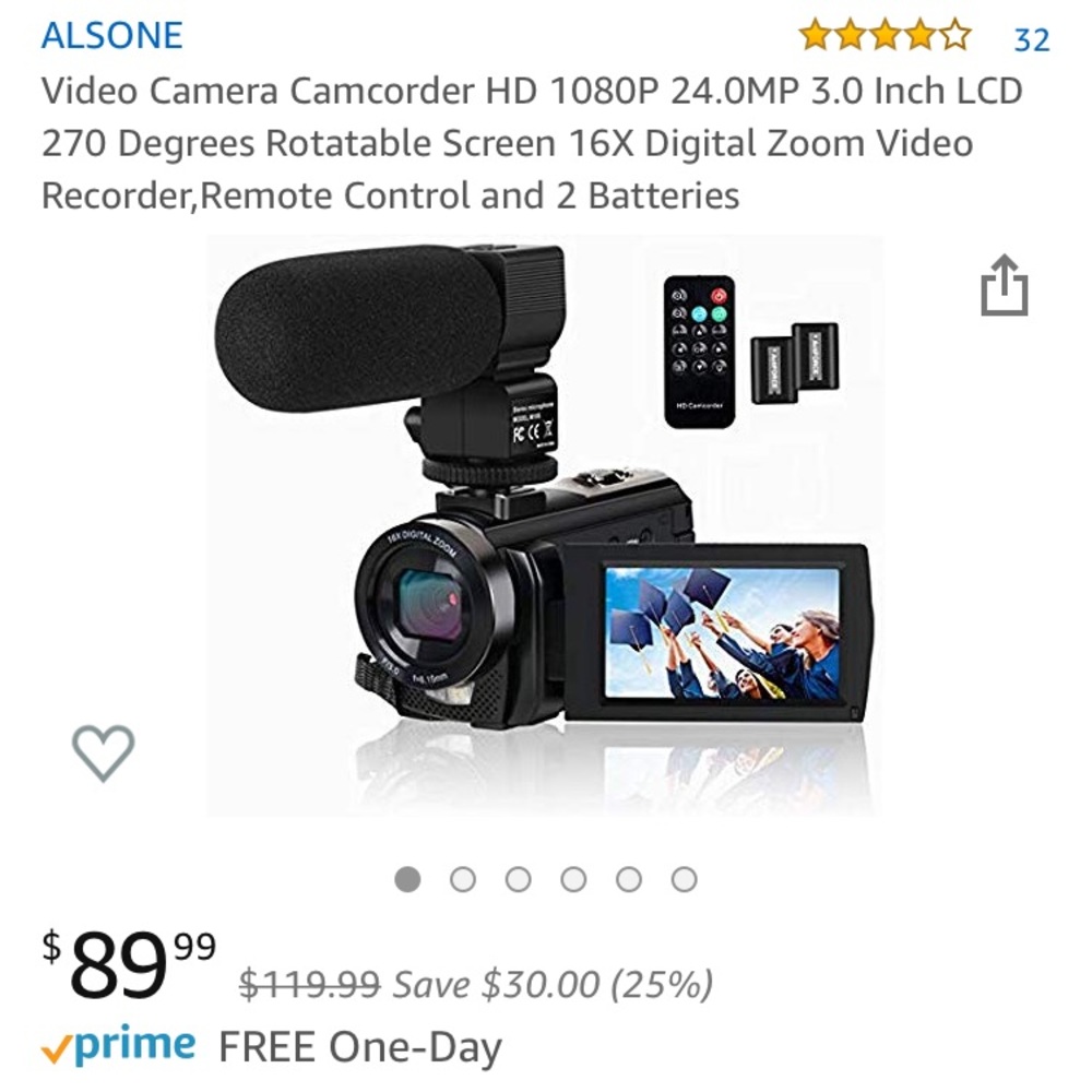 HD cam corder brand new, never opened